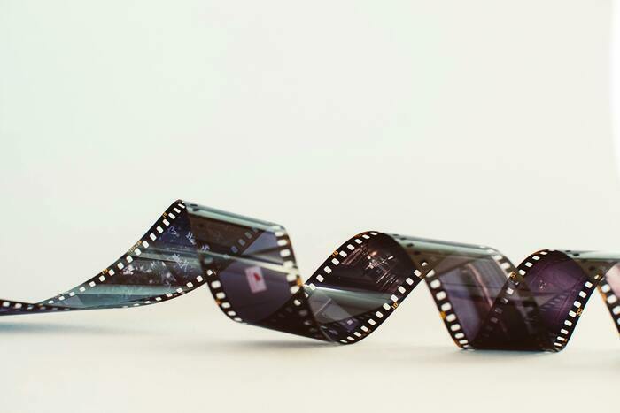 Une bande de film analogique pour appareil photo