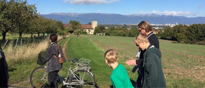 visite guidée de Plan-les-Ouates à vélo