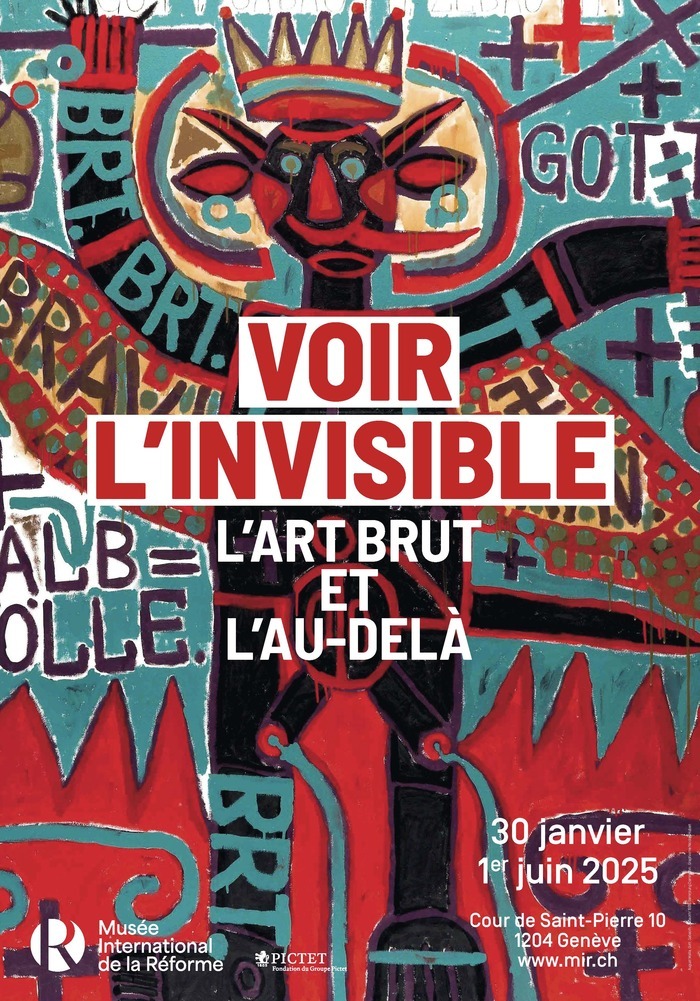 Affiche de l'exposition tirée d'une oeuvre d'August Walla Affiche de l'exposition "Voir l'invisible"
