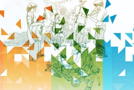 Dessin de personnes jouant de la musique