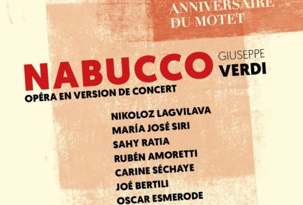 Affiche de Nabucco, opéra version concert de Giuseppe Verdi