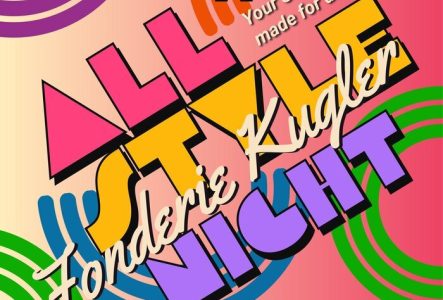 Visuel coloré de la soirée festive de la Fonderie Kugler