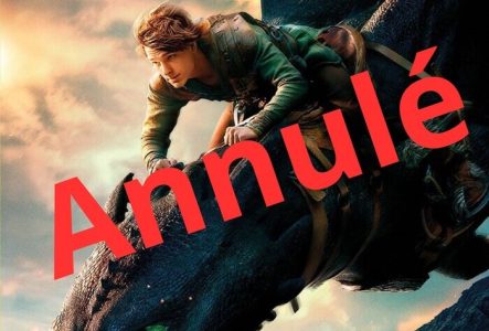 affiche du film où un personnage vole sur un dragon