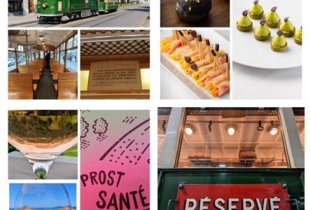 Le tram historique dans le détail, les Finger Food qui seront à la dégustation, des verres de rosé qui sentent l'été et tout ceci sur réservation.