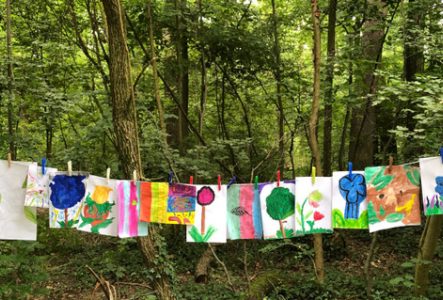 peintures enfants nature