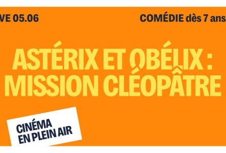 le titre est écrit en jaune sur fond orange