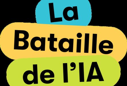 Le nom écrit "la bataille de l'IA"