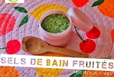 sels de bain fruités