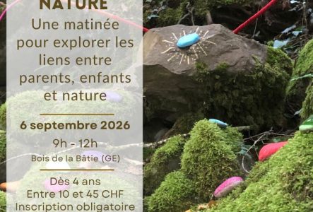 Oeuvre éphémère en forêt