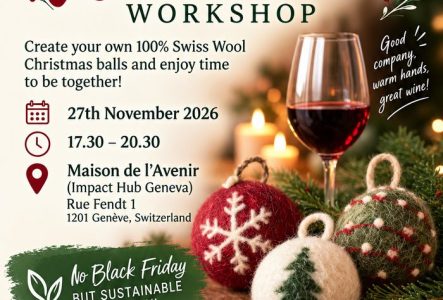 Atelier Wool & Wine, 27 Novembre 2026 de 17.30 - 20.30 .