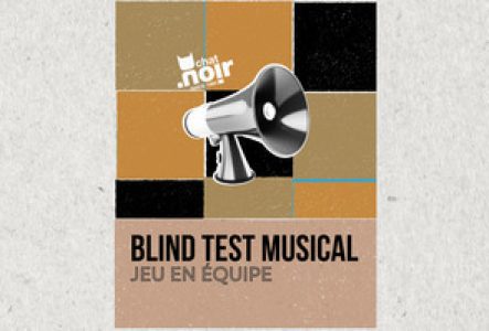 Une affiche dans les tons bruns avec un mégaphone au premier plan.