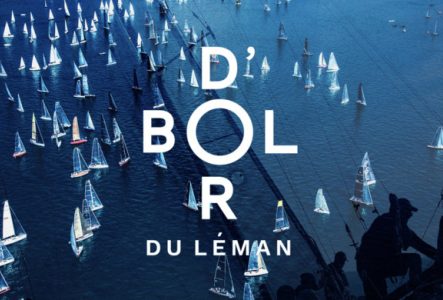 Groupe de bateaux sur le Lac Léman.