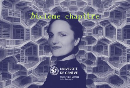 Catarina von Wedemeyer devant la bibliothèque de Babel