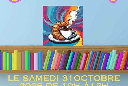 Affichette du café-croissant