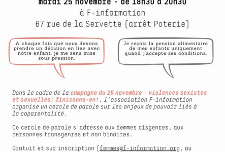 Flyer du cercle de parole