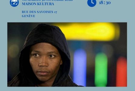 L'image comporte la photo de l'acteur principal, l'horaire, le lieu et la date