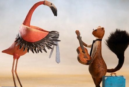 Image extraite du film animé "Une guitare à la mer"