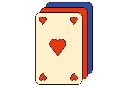 une illustration d'un as de coeur (carte de jeu)