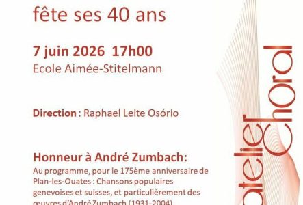 Concert de L’Atelier Choral pour les 175iemes de Plan-les-Ouates