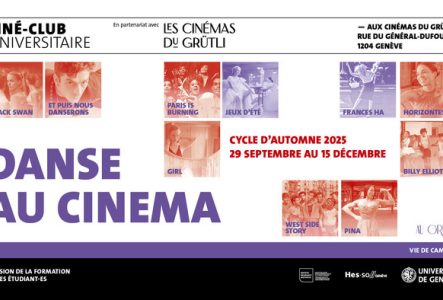 Un patchwork d'images des films du cycle "Danse au cinéma"