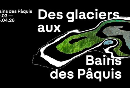 Affiche de l'exposition Des glaciers aux Bains des Pâquis