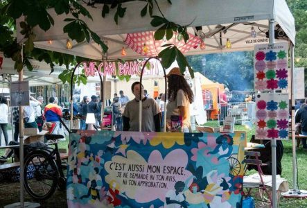 We Can Dance iT Un stand d'information dans le parc des Bastions