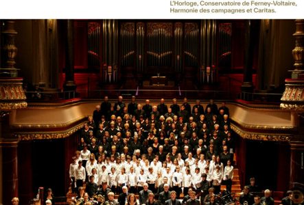 Caritas Genève Affiche de la soirée avec l’Orchestre et la chorale au Victoria Hall