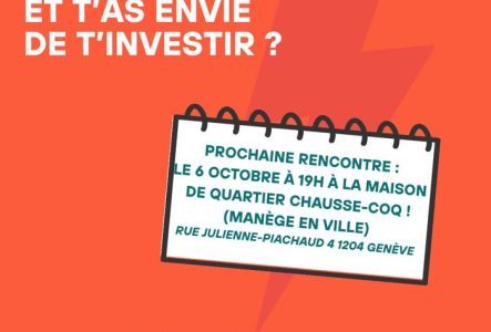 Image invitant à participer à une réunion des bénévoles pour le programme MasculinitéS de la fondation Surgir le 6 octobre à 19h à la maison de quartier Chausse-Coq. Les bénévoles doivent être des hommes se reconnaissant comme tel ou socialisés comme tel.