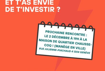 Image invitant à participer à une réunion des bénévoles pour le programme MasculinitéS de la Fondation Surgir le 2 décembre 2026 à la maison de quartier Chausse-Coq. Les bénévoles doivent être des hommes se reconnaissant comme tel ou socialisés comme tel.