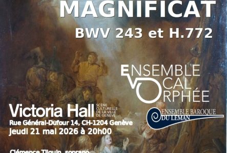 Affiche du concert du jeudi 21 mai 2026 Magnificat de Bach
