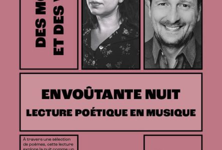 Photos en noir et blanc d'un homme et d'une femme.