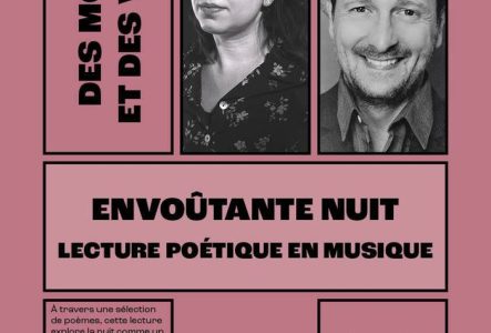 Photos en noir et blanc d'un homme et d'une femme.
