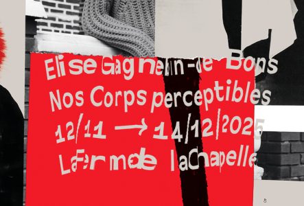 Affiche de l'exposition 'Nos corps perceptibles'