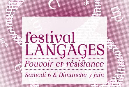 Affiche du Festival Langages sur le thème "Pouvoir & Résistance", les 6 et 7 juin 2026