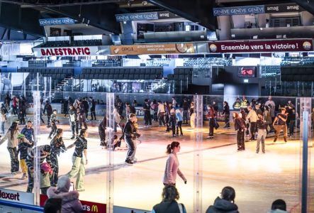 Photo de la patinoire des Vernets illustrant la fête de la glace 2024
