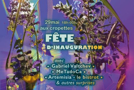 flyer de la fete d'inauguration