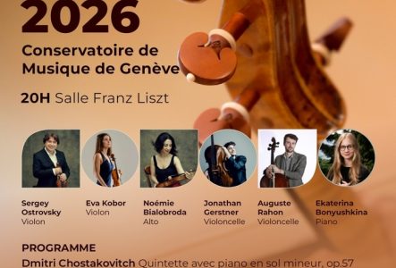 Affiche concert Geneva International String Academy