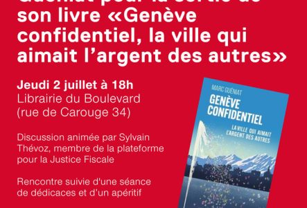 Rencontre avec Marc Guéniat autour de son livre "Genève confidentiel"