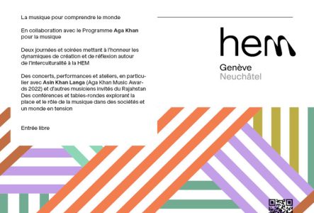 Affiche colorée du festival Interstices