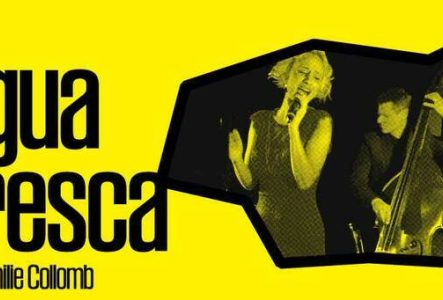 dr Afiiche pour le concert d'Agua Fresca invite Emilie Collomb dans le cadre de JazzContreBand 2025. Début du concert 20h00 à Catalyse - 14 Avenue Rosemont - 1208 Genève