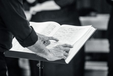 Photo prise lors d'une répétition du concert