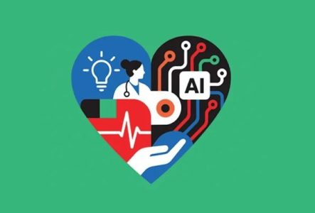 logo en format de coeur et plusieurs icones liées à la santé