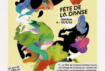 Des silhouettes dansantes se mélangent à de la peinture colorée