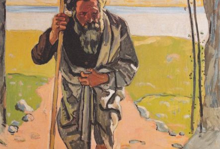 Ferdinand Hodler, "Le Juif errant", 1886, huile sur toile, 104,5 x 81,5 cm, signé en bas à droite : "Hodler",  Winterthour, Kunst Museum, Stiftung Oskar Reinhart, achat, 1931.