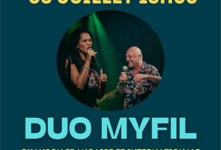 Affiche de la Lazy afternoon avec le duo artistique " Duo Myfil)
