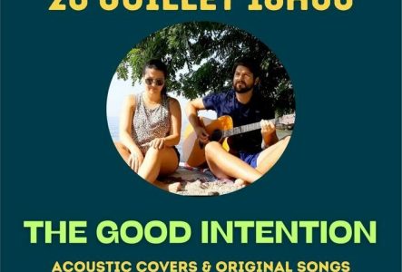 Affiche pour le lazy afternoon à la chaloupe avec le duo the good intention
