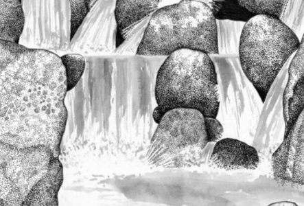 dessin cascade