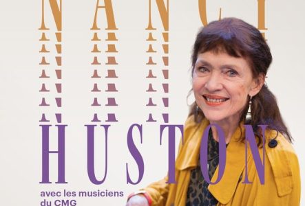 Visuels du rendez-vous avec Nancy Huston au Conservatoire de Genève, le dimanche 11 octobre 2026 à 17h.