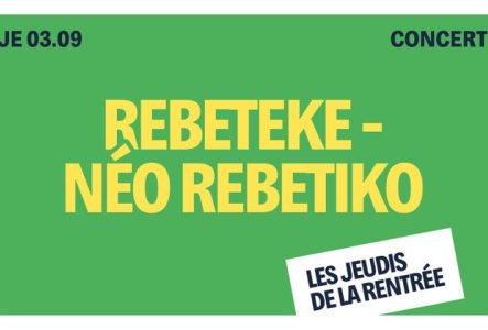 Sur fond vert on retrouve le titre en jaune