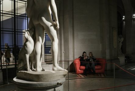 photo de la statue Vénus et Adonis de Canova